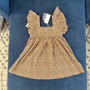 NWT Rylee+Cru chocolate floral dress